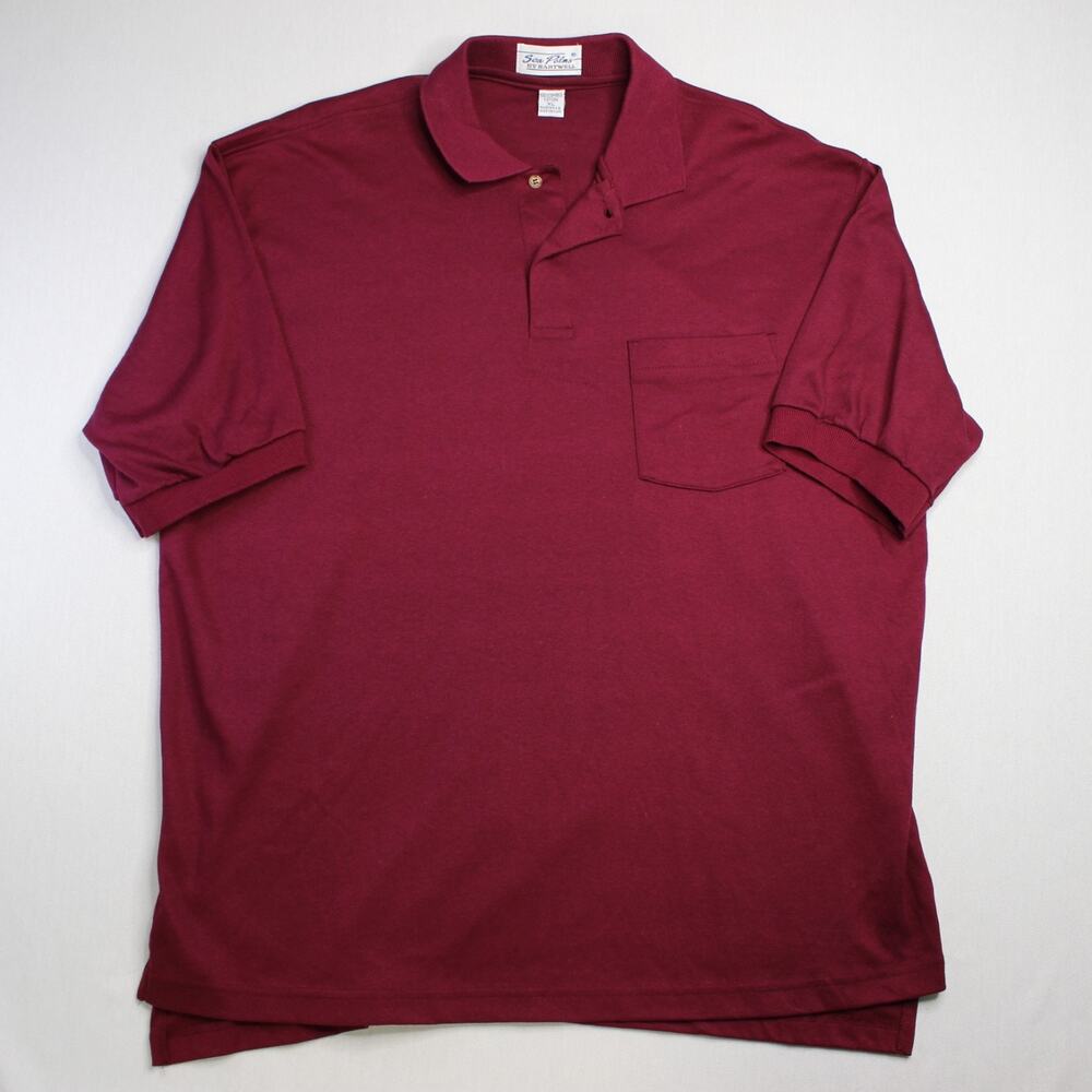 80s Vintage Sea Palms Hartwell USA Made Men’s Golf Polo Shirt XL 100% Cotton Dad
